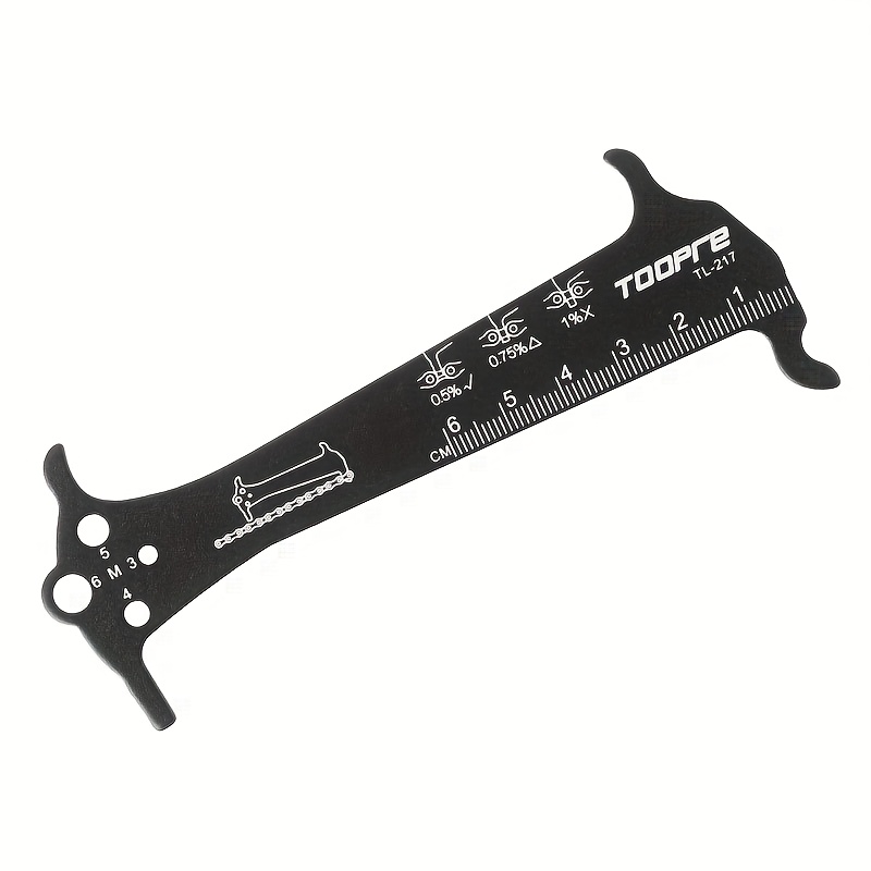Toopre Bicycle Chain Measuring Gauge, Mountain And Road Bike Chain Wear Inspection Tool, Stretch Test Caliper