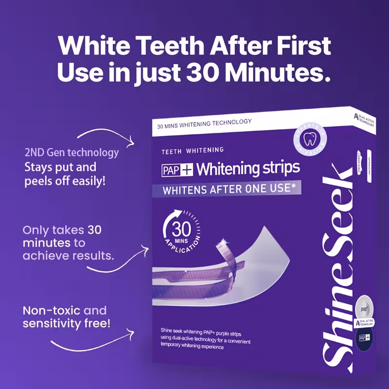 20pcs 10 pairs new formula purple pap and patches purple pap formula fast without damaging gums no gentle teeth suitable for party teeth showcasing Product details 2
