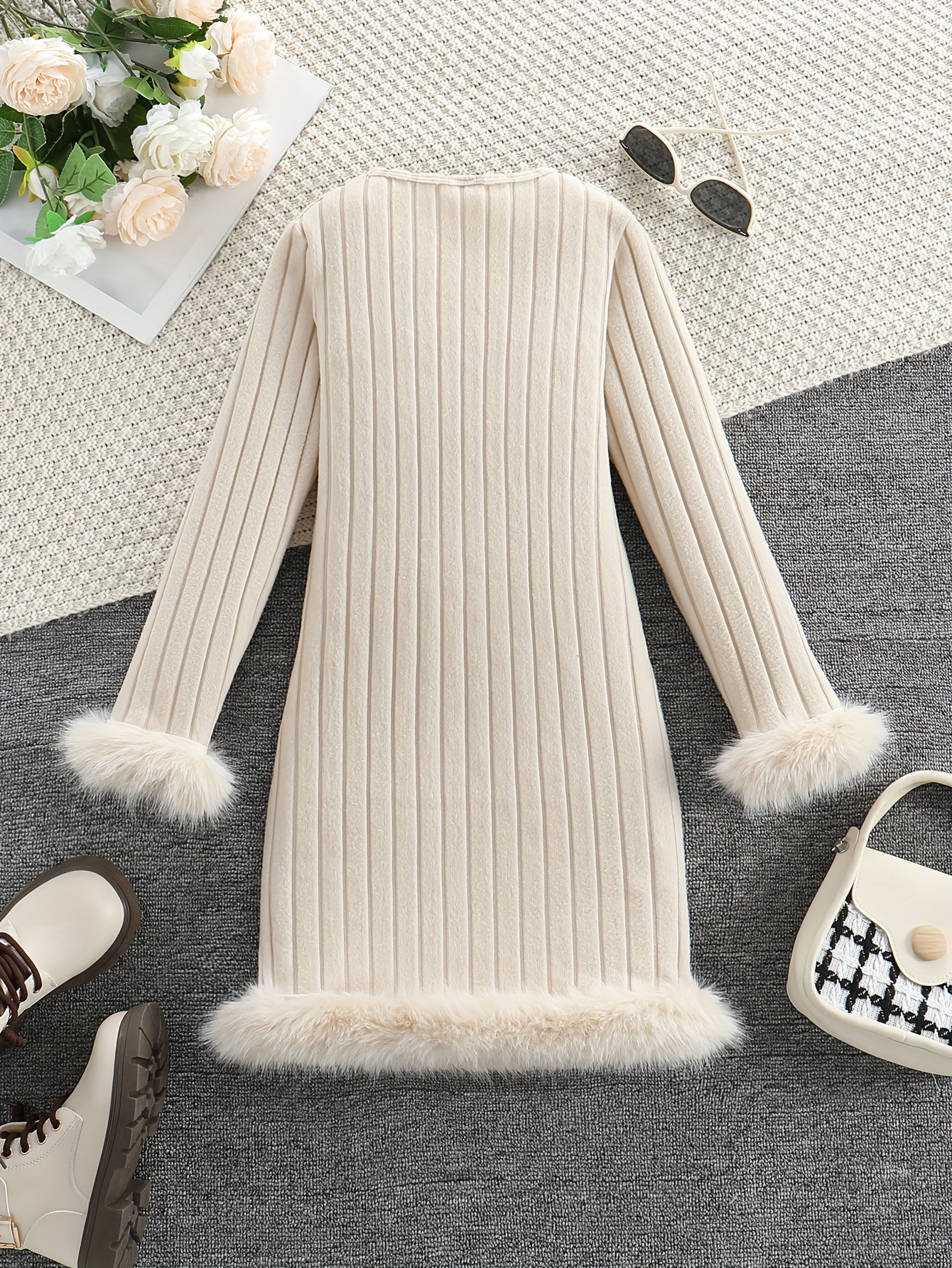 Long sleeves spring/autumn knit blouse 5529