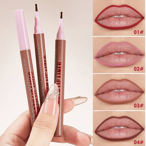 liquid lip liner lip gloss and lipstick matte texture non greasy long lasting fade resistant long wearing waterproof smudge proof and up to 24 hours unique all in one dual ended marker applicator