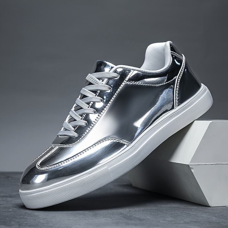 silver shoes men United Arab
