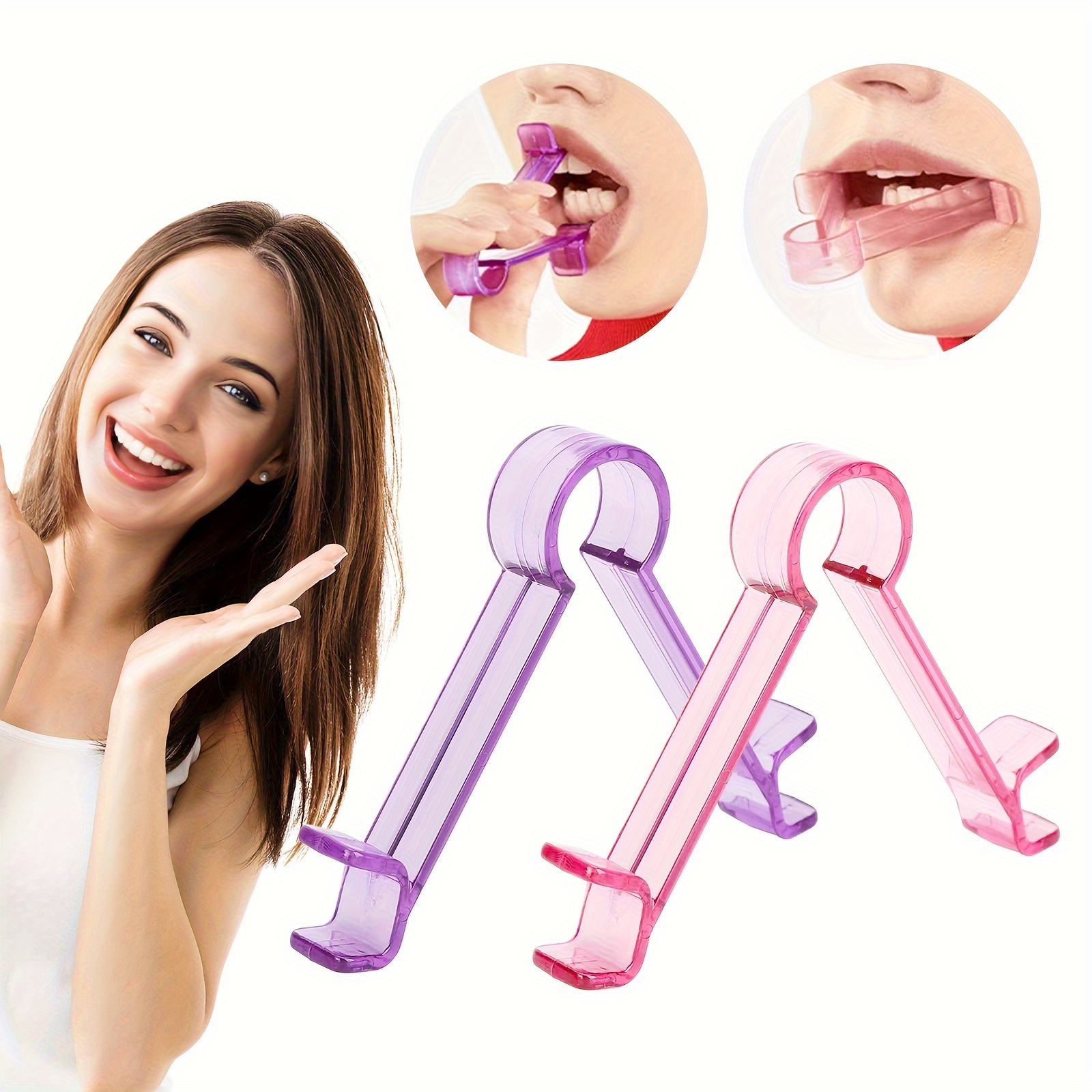 

1pc Lip Plumper And Face Exerciser, Portable Jawline Shaper, Muscle Exerciser, Lip Plumper And Face Exerciser, Skin Lifting Facial Muscle Training Tool, Unisex Facial Contour Enhancement Exerciser