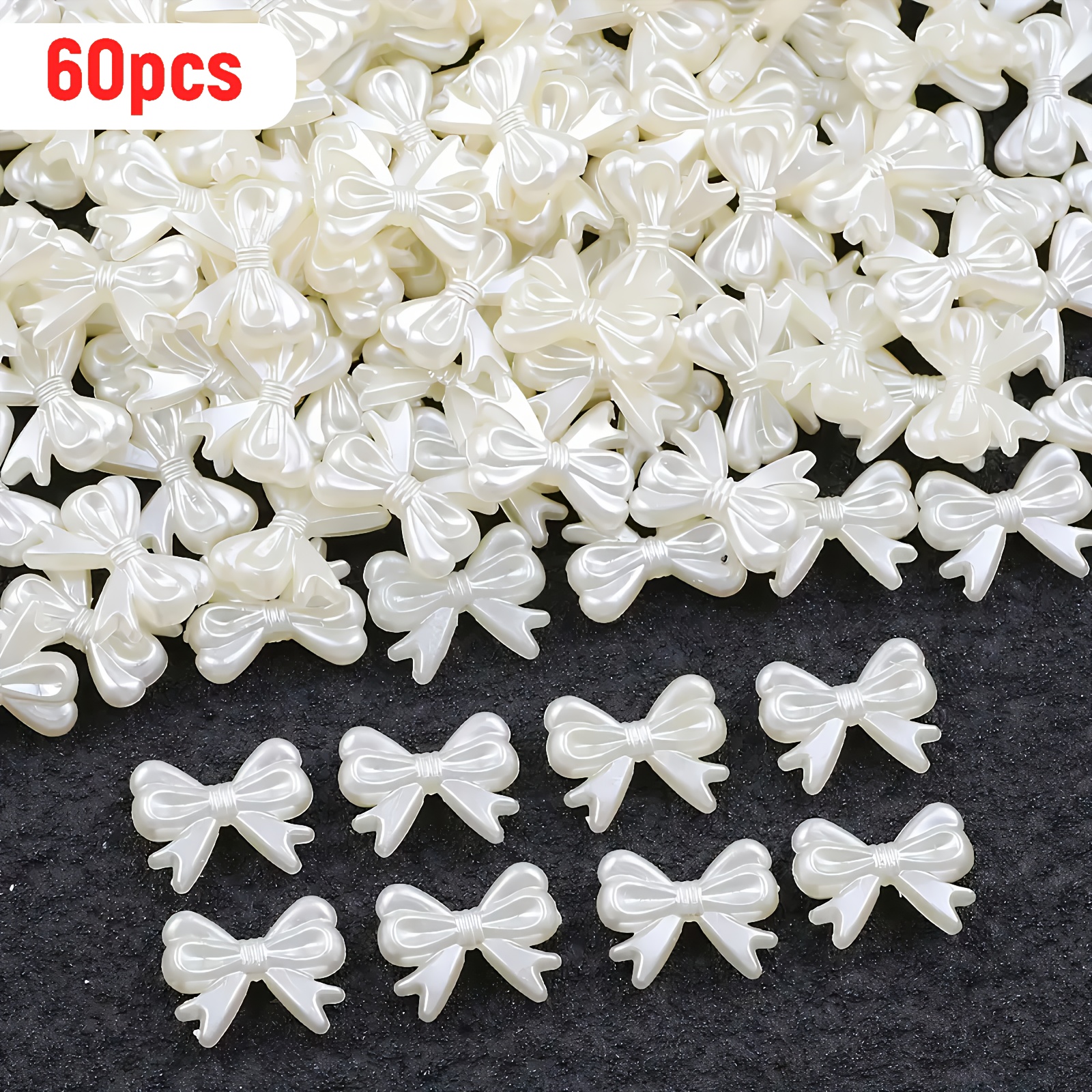 TEMU 60 piezas de cuentas acrílicas suaves de mm con forma de retro para hacer joyas, pulseras, collares, llaveros, materiales hechos a