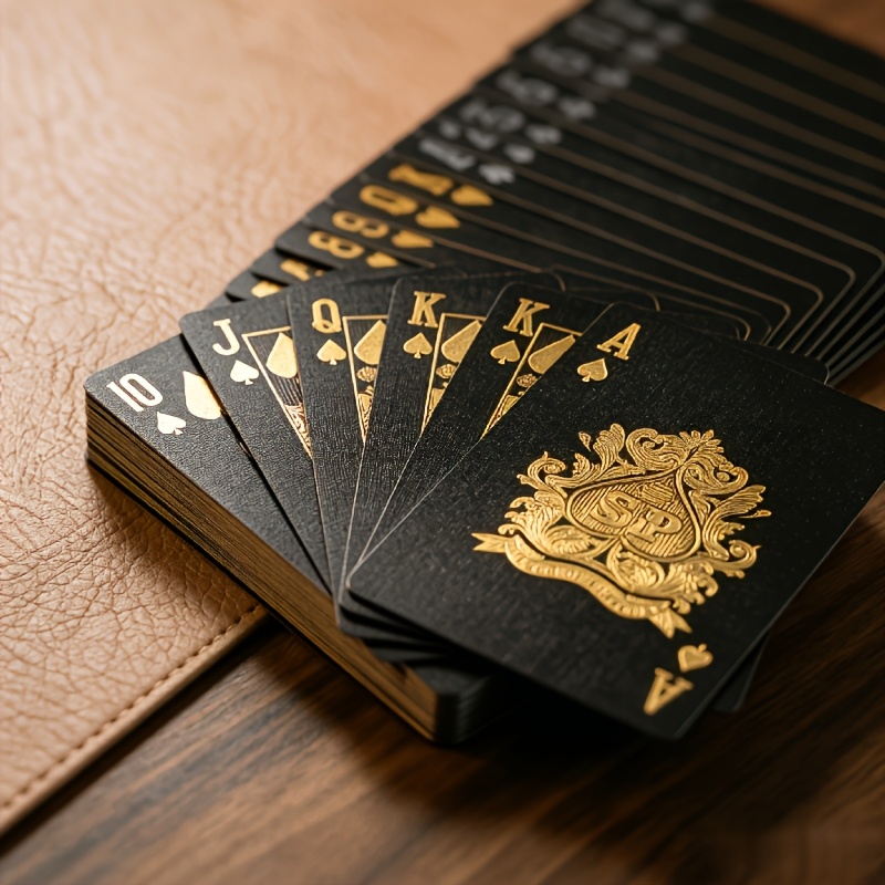 2pcs Red and Black Tear-Resistant Poker Card Set
