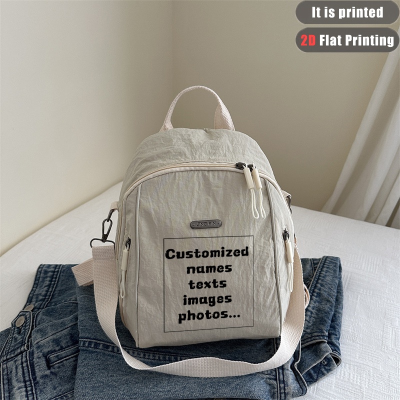 TEMU 【商品名】お好きなデザイン、名前、テキスト、写真などをカスタマイズできるおしゃれなバックパック。調節可能なストラップ、軽量でで、様々な機会に最適です。