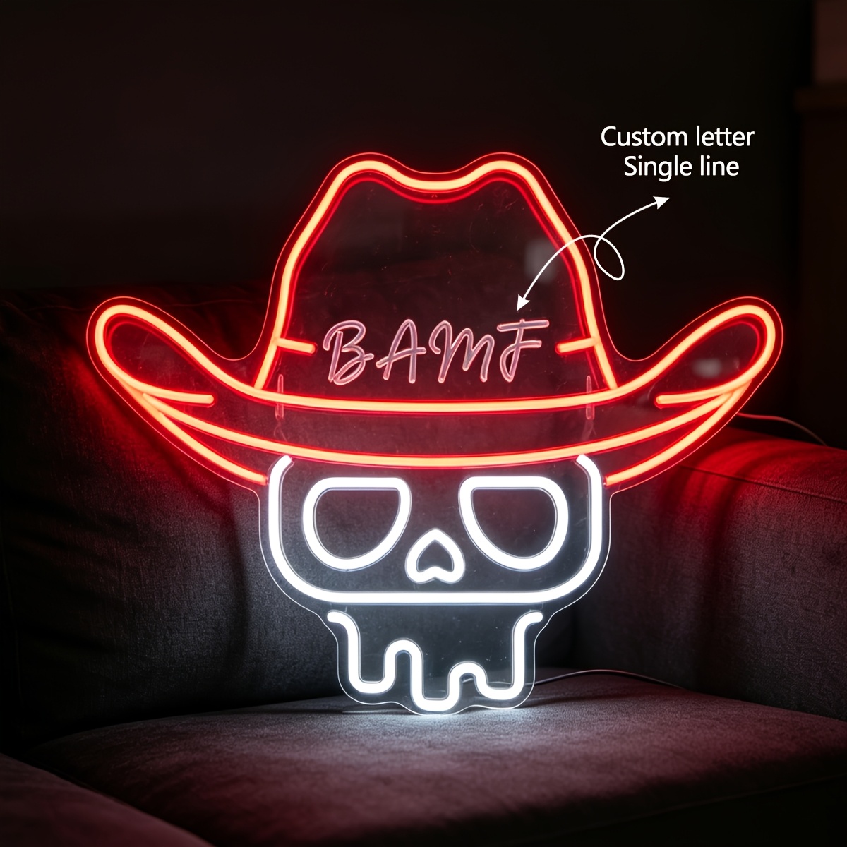 personalized neon light sign sold on Temu Australia