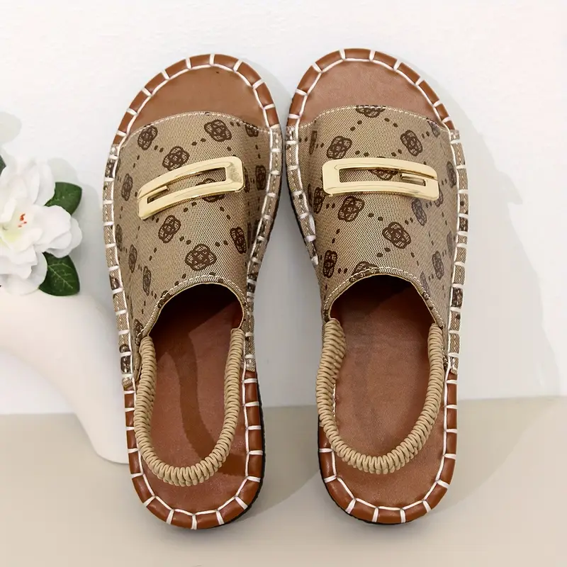 summer casual flats for women with tassel detail slip on open toe sandals with rhinestone accents insole man made materials flat heel slide shoes details 2