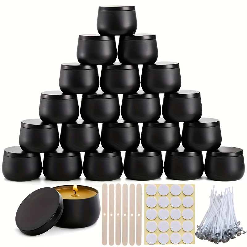 

52pcs Candle Making Set (including 2.5-ounce ) - Includes Container, Lid, Candle Wick, And Diy Crafting Tools - For Beginners And Enthusiasts - Perfect Birthday Or Christmas Gift