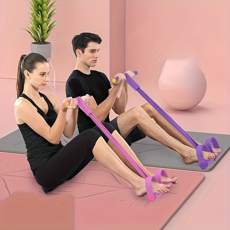 Natural Latex Yoga Pedal Puller Resistance Band Home Gym Arm - Temu