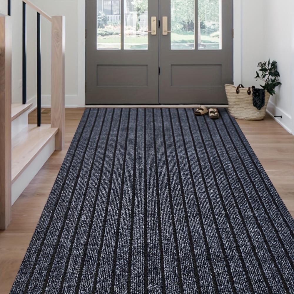 Image of Hallway Runner Rug With Rubber Backing, Laundry Room Rug Non-slip, Washable Outdoor Indoor Rug Carpet Runner, Area Rug Mat For Entryway, Balcony