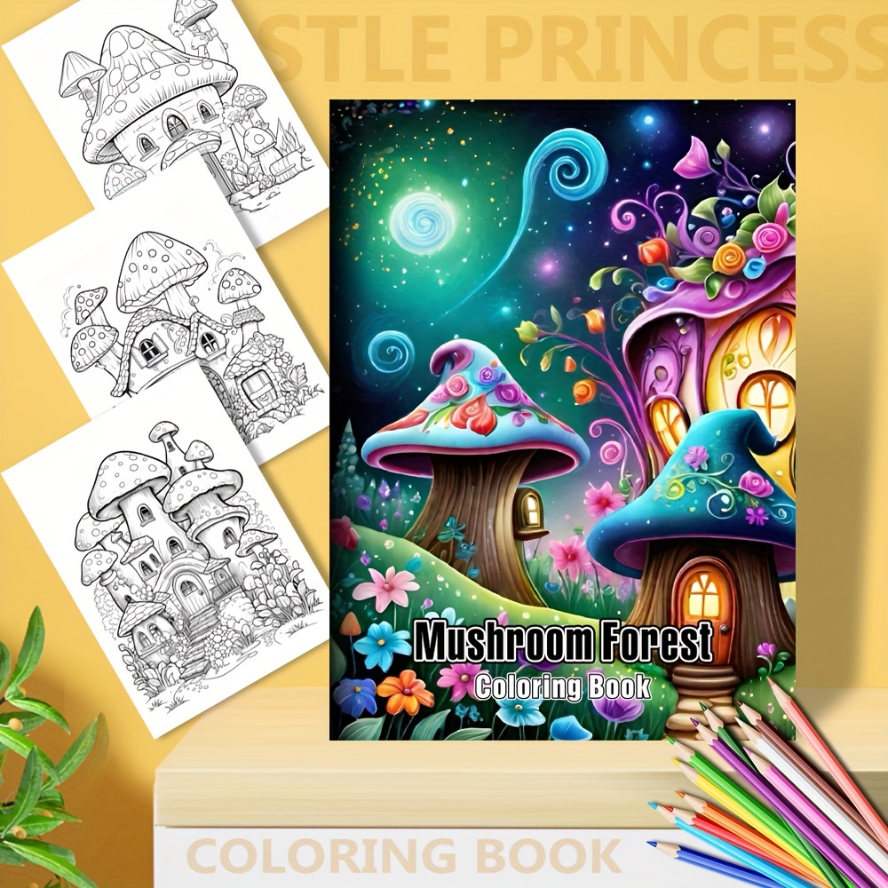 

Mushroom Coloring Book For Adults – Magical With Vibrant Mushroom Art, Creative Pages, Perfect Gift For Birthdays, Christmas, And Halloween, Gift For Crafters| Design| House