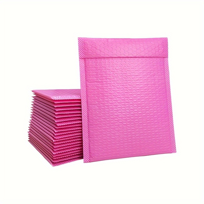 

40-pack Pink Poly Bubble Mailers, Self-seal Padded Envelopes For Gifts And Jewelry, Waterproof And Shockproof Packaging For Weddings, Valentines, Christmas, Birthdays, Anniversaries - Pe Material