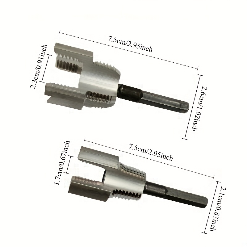 2pcs Integrated Internal And External Pipe Thread Tool, New Pipe... product image 3