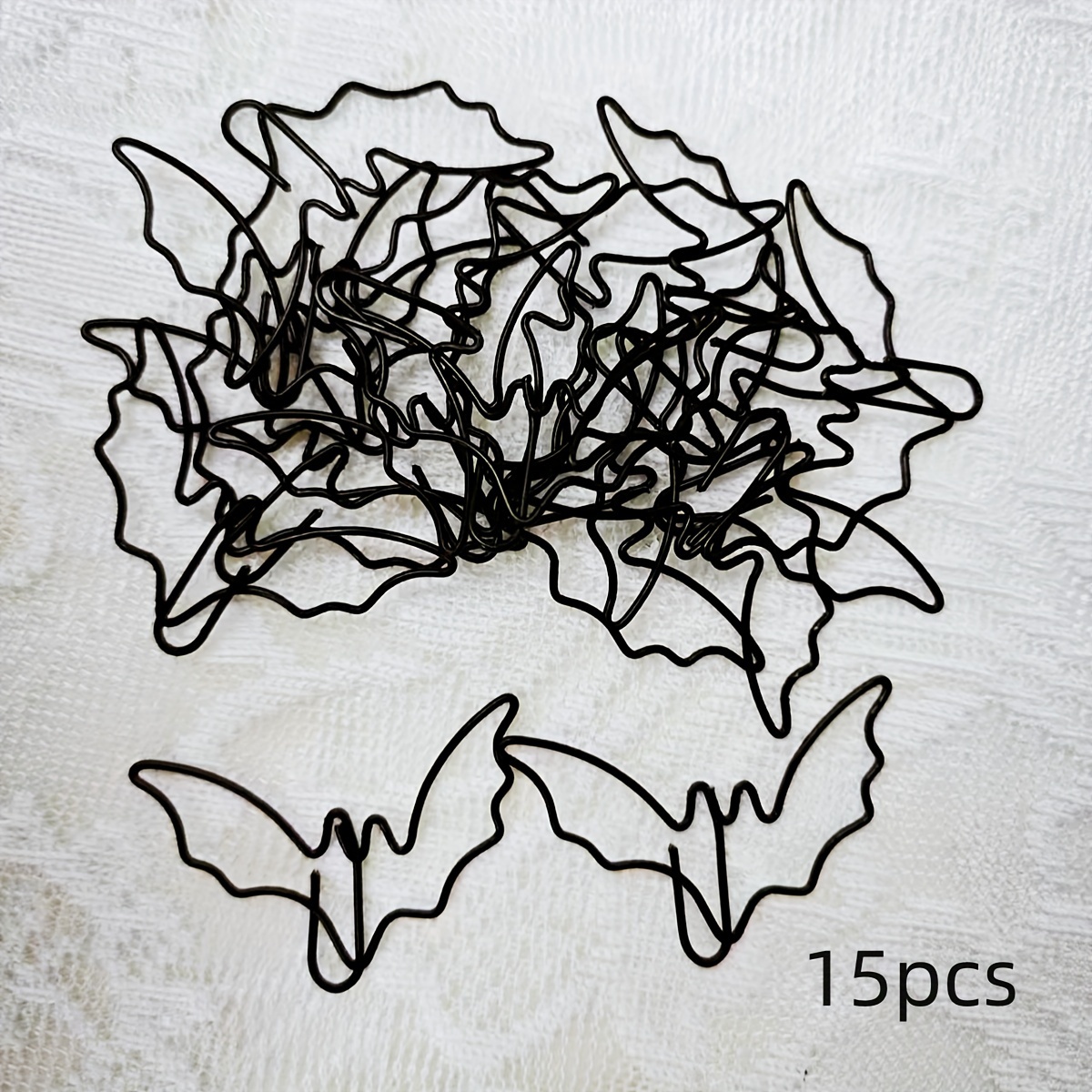 15/25pcs Bat-shaped Paper Clips - Bat-themed Clip For Office, School, Party Decorations - Cute Bat Antenna Clips For Papers, Durable For & S, Bat-themed Stationery