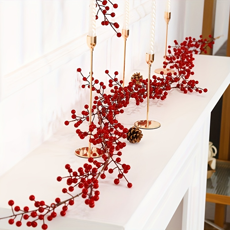 

1 Set Artificial Vine, Plastic Hanging Garland For Chinese New Year, Spring Decor, Room Accent, No Container, Non-electric, Seasonal Decoration