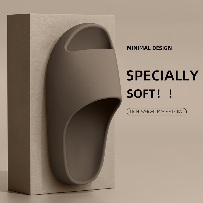 Unisex Soft Slippers, Comfortable Indoor/outdoor Slides, Non-slip Textured Design, Fashionable Footwear