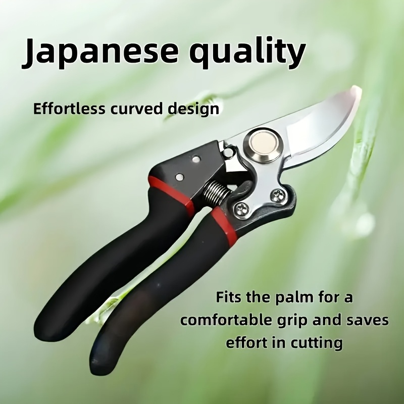 Image of Sk5 Japanese Garden Pruning Shears, High Carbon Steel , , Manual Bypass Pruner, Durable And For Home Gardening.