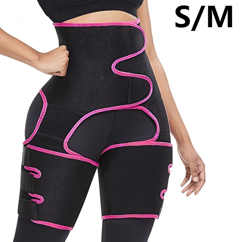Image of For Women, 3-in-1 Thigh Trimmer Belt With Lifter, Slimming Body Shaper Sweat Band