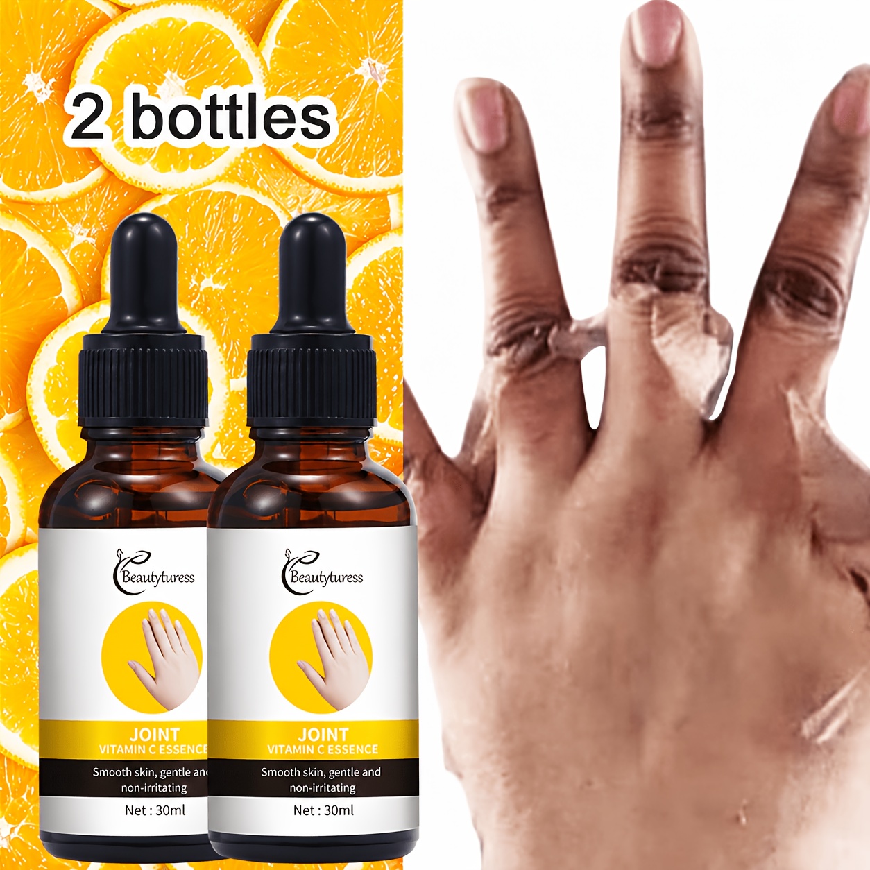 TEMU 2 Bottles - Joint Vitamin C , Moisturizing, No Dark Spots, , Shiny Light Beige, Daily , Dark Spot Correction, Light Beige Brightening , Facial