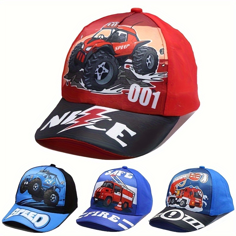 

1pc Children's Print Car Pattern Baseball Cap Sun Hat