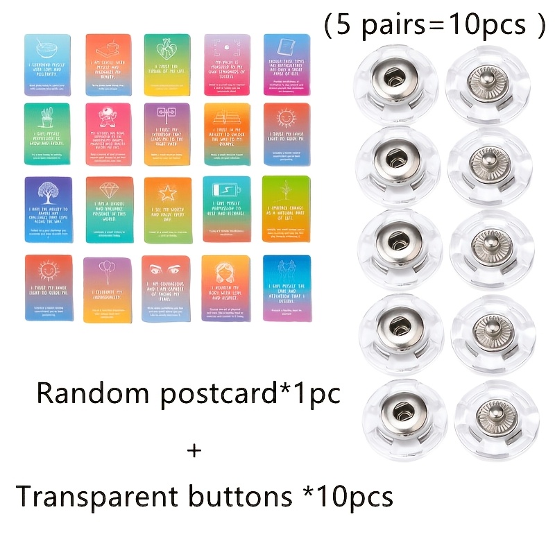 TEMU Fully Transparent Invisible Buttons - Fixed, Invisible Fasteners, Suitable For Sweaters, Coats And Shirts. And Anti-exposure Design. Circular