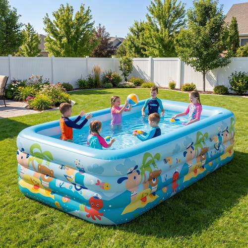 thickened inflatable swimming pool for home and children suitable for backyards patios outdoors parks portable and quick inflating bathing tub