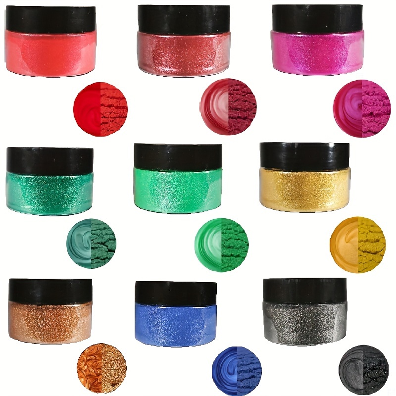 

1pc Epoxy Mica Powder Dye, Pigment polyvalent compatible avec le vinyle, mélange facile, haute couverture, et vibrant, pour DIY, la fabrication de bougies, les bijoux, la peinture et les manuels