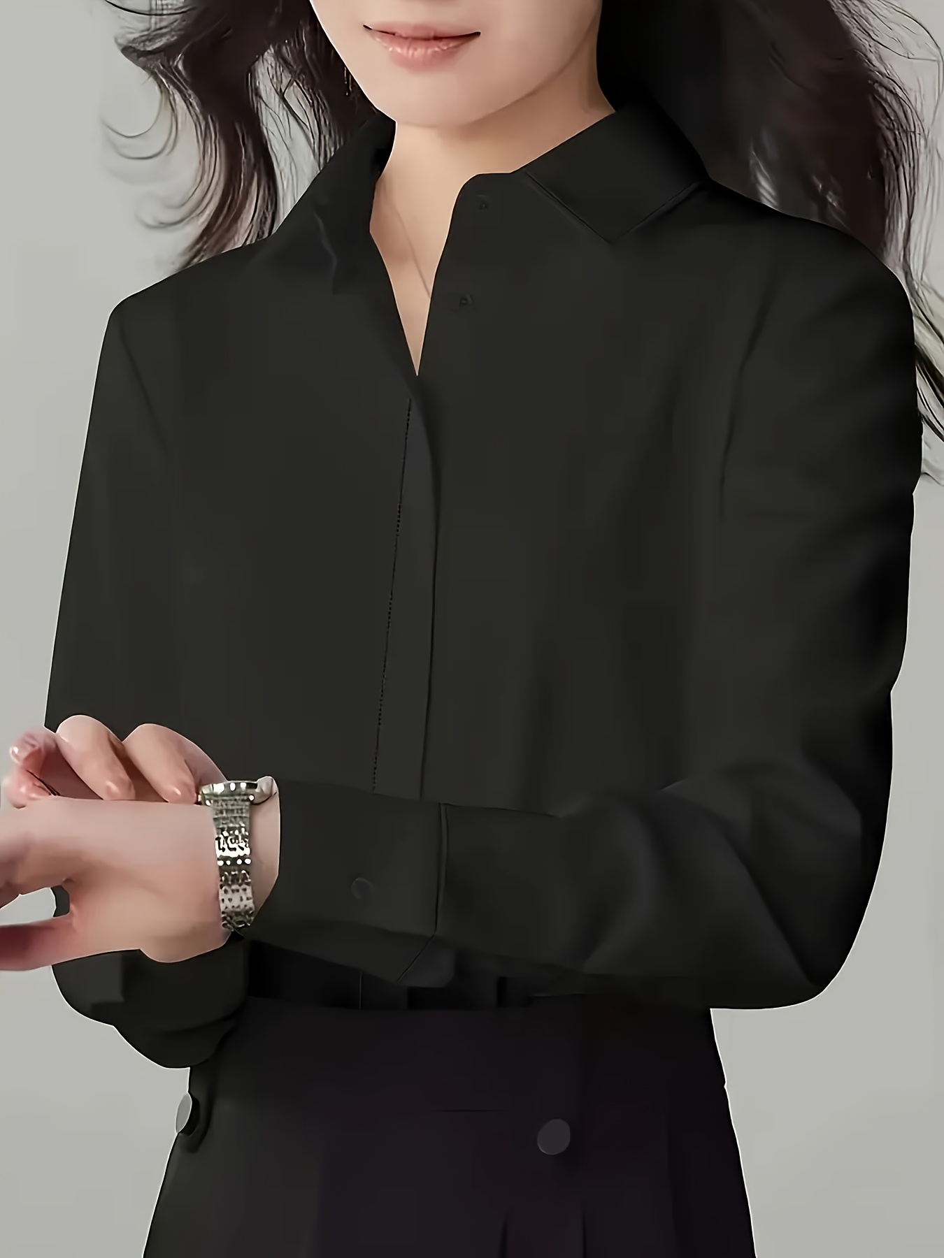 Traje Formal Vestimenta ClÃ¡sica Mujer Camisa Formal Negocios