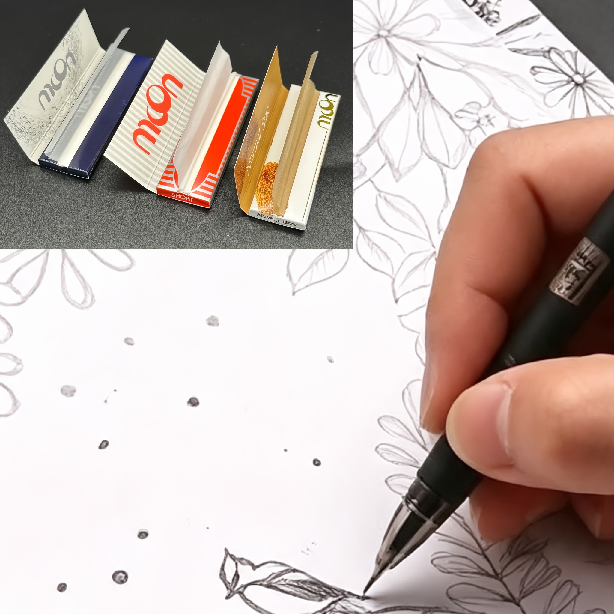 TEMU Papier calque adapté au dessin, au scrapbooking et à la surimpression - Convient pour le transfert, les fournitures, compatible avec les