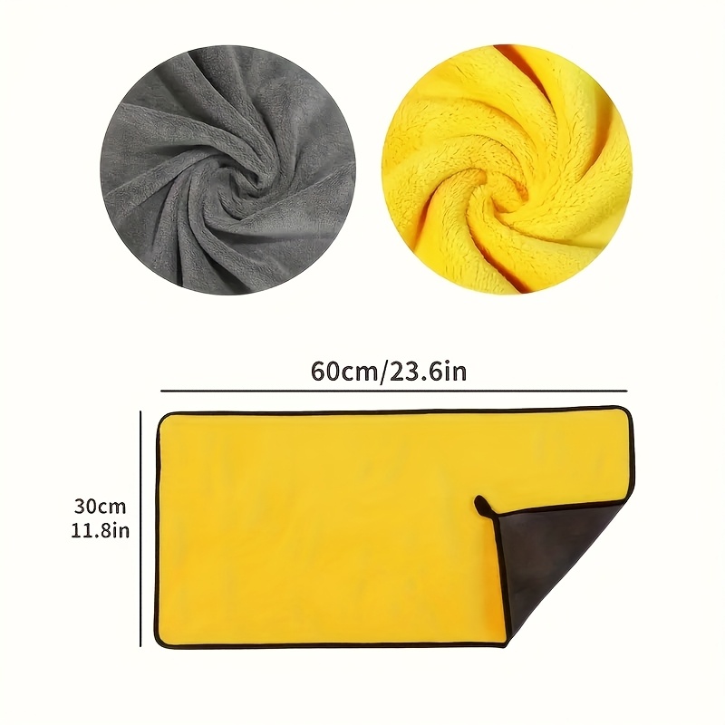 TEMU El Más Popular - Toalla de de Coche de Microfibra Súper Absorbente - Extra Grande, Paño de Felpa para Detalles y , Adecuado para el Cuidado del