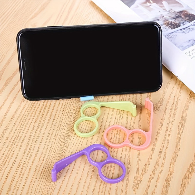 4pcs Random Colour Phone Grip Holder Finger Ring Support
