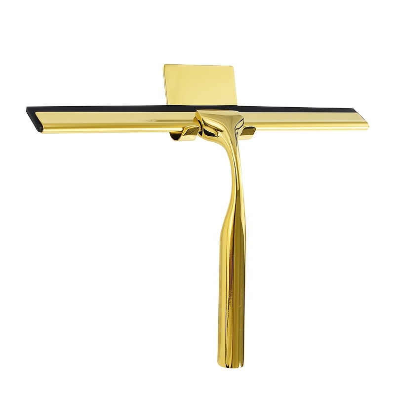 

Golden Handheld Shower Squeegee - Ideal For Bathroom Cleaning,