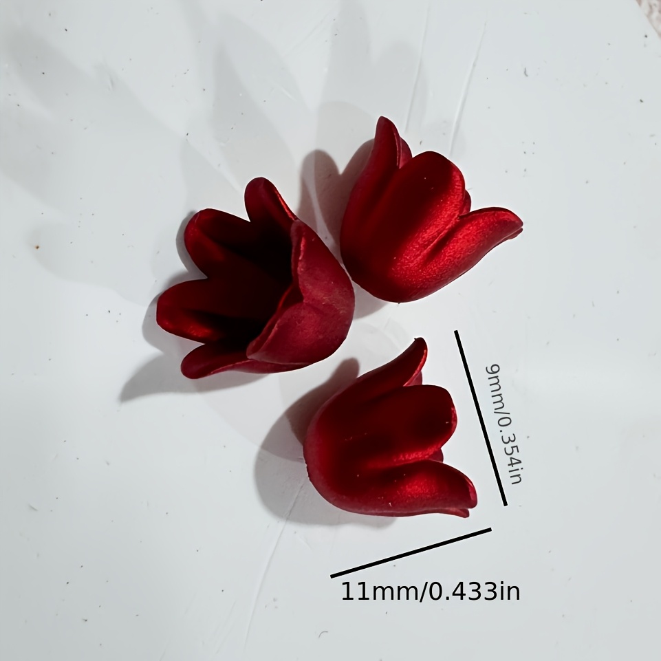 Big Red Wind Chime Flower Bead Set, 200pcs