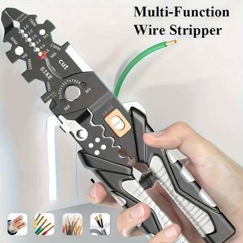 25 in 1 heavy duty wire versatile tool for stripping cutting and pulling electrical cables
