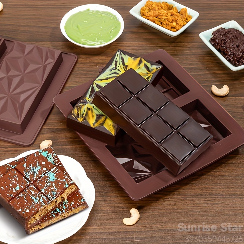 

Chocolate Bar Mold Dubai 1 Inch Chocolate Bar Silicone Mold For Stuffed Bar, Large Candy Bar Mold For Filling