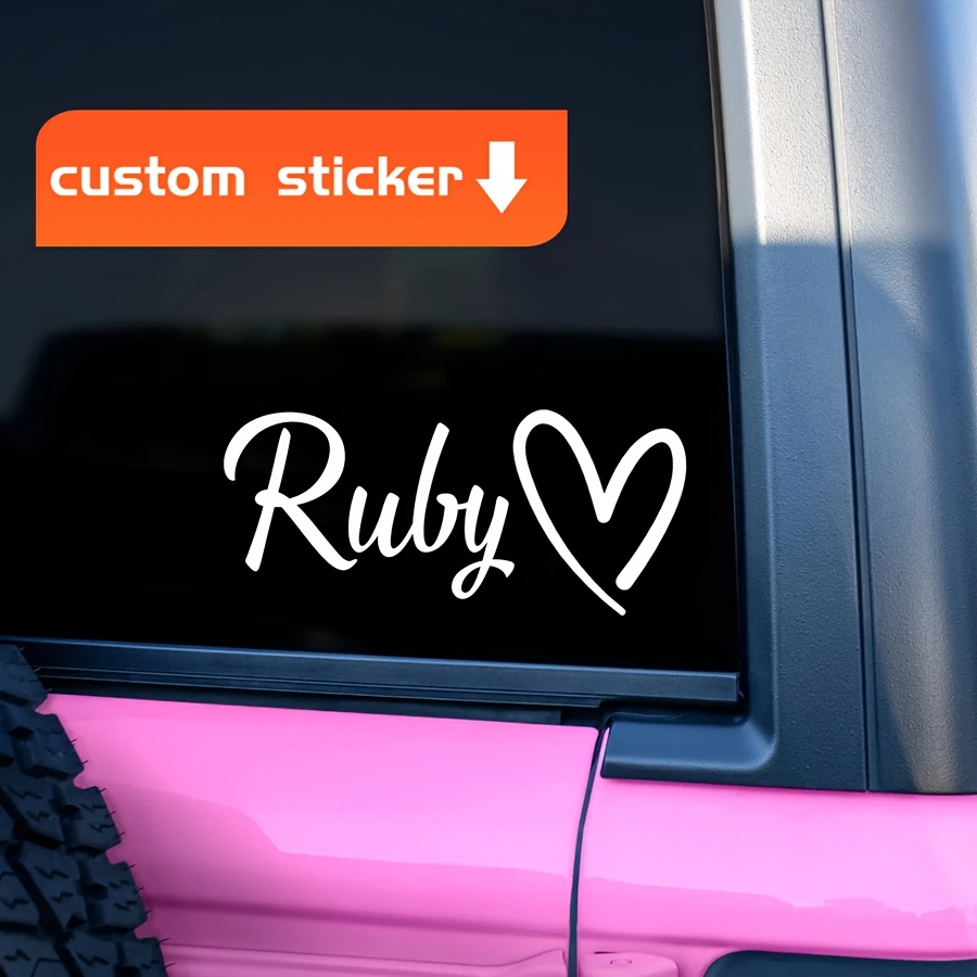   decal car window banner personalized   sticker for wedding   flutes laptop 1pc 0