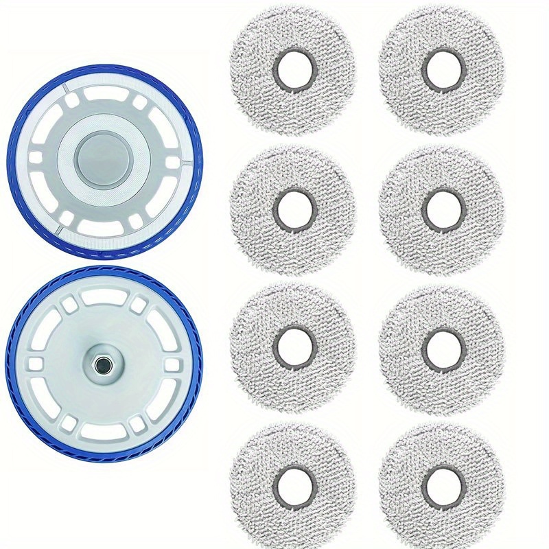 TEMU Set Of 10 Replacement Components Suitable For T30s/t30s Combo/t30s Pro/t30s Care/n30 Pro Omni/n30 Omni Robot Vacuum Cleaner, Which Of 8 Mop