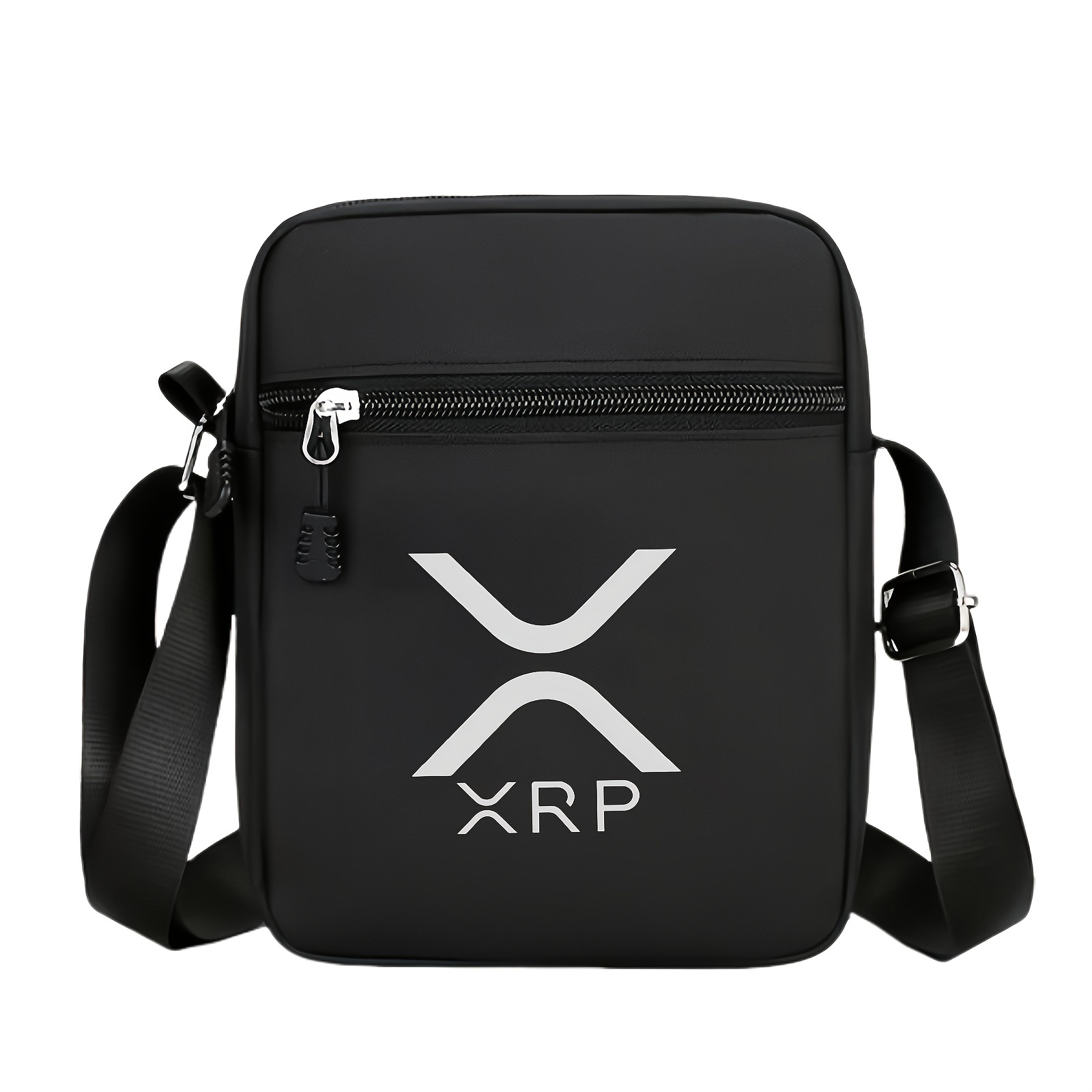 

1pc Xrp Bag - Daypack , Reinforced Metal , Zippered , , And Spacious