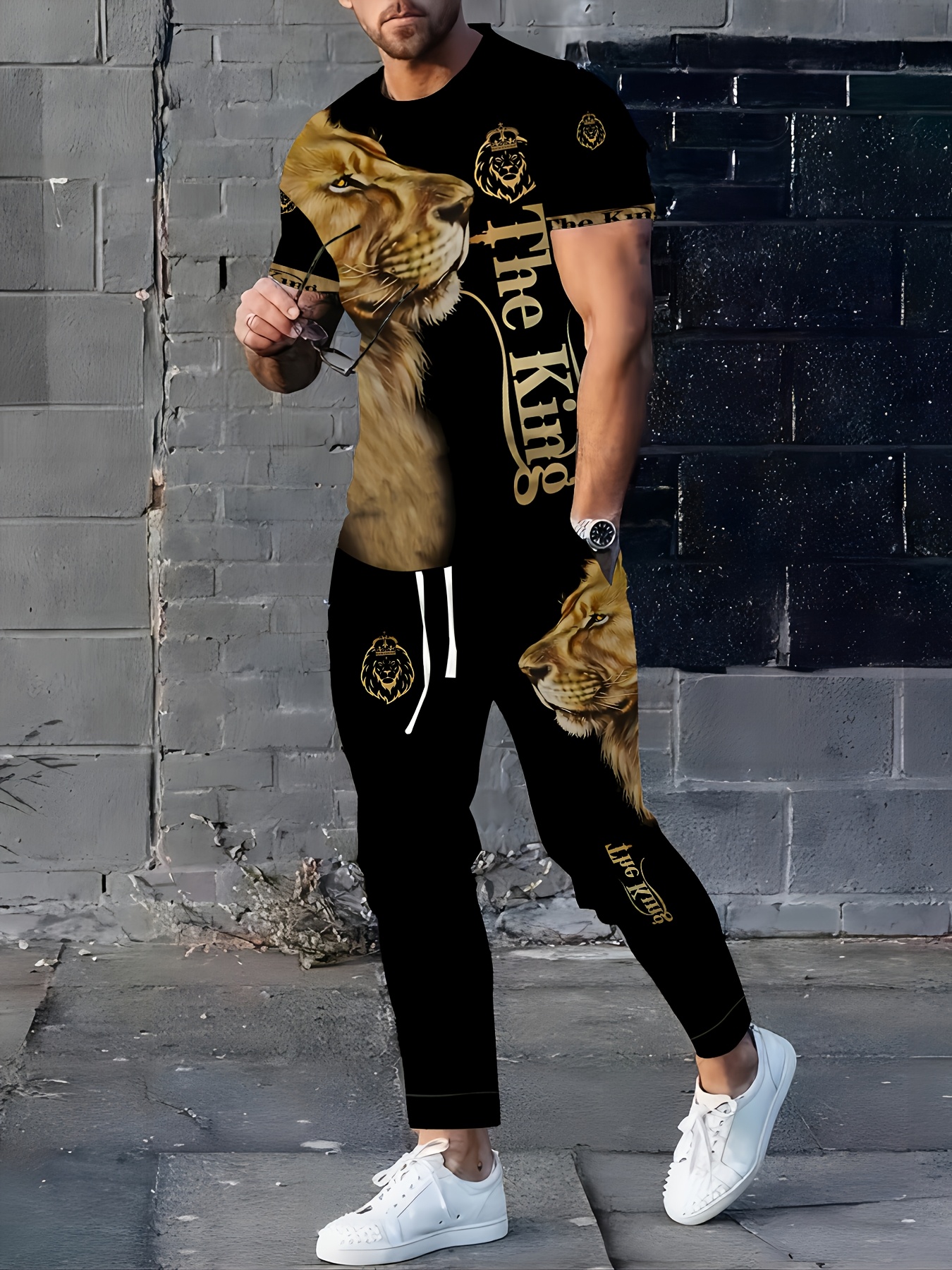 conjunto deportivo poliéster hombre cuello casual Temu Dominican