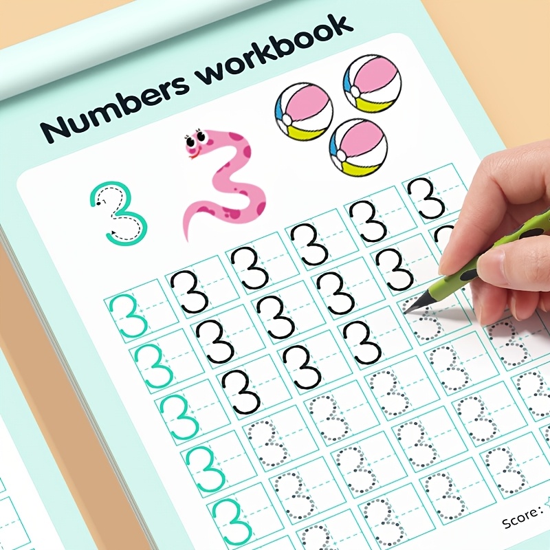 48 puslapių skaičių 0–100 praktikos knyga, rašto praktikos knyga, matematikos mokymosi sąsiuvinis, kūrybinga spalvinimo nuotykių knyga, matematika namų darbams, lavina rašymo įgūdžius, atgal į mokyklą reikmenys, Velykų, Kalėdų dovana