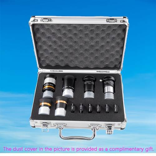 astronomical telescope eyepiece kit 1 25 inch pl wide angle filter set high low magnification without battery