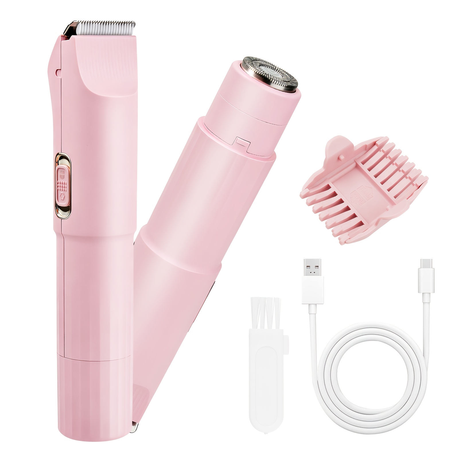 TEMU Rasoio Elettrico a Testa per Donne �� Tagliabikini per Pubici, , Gambe, Ascelle �� Rasoio Portatile Senza con Ricarica Rapida, Idee Regalo per