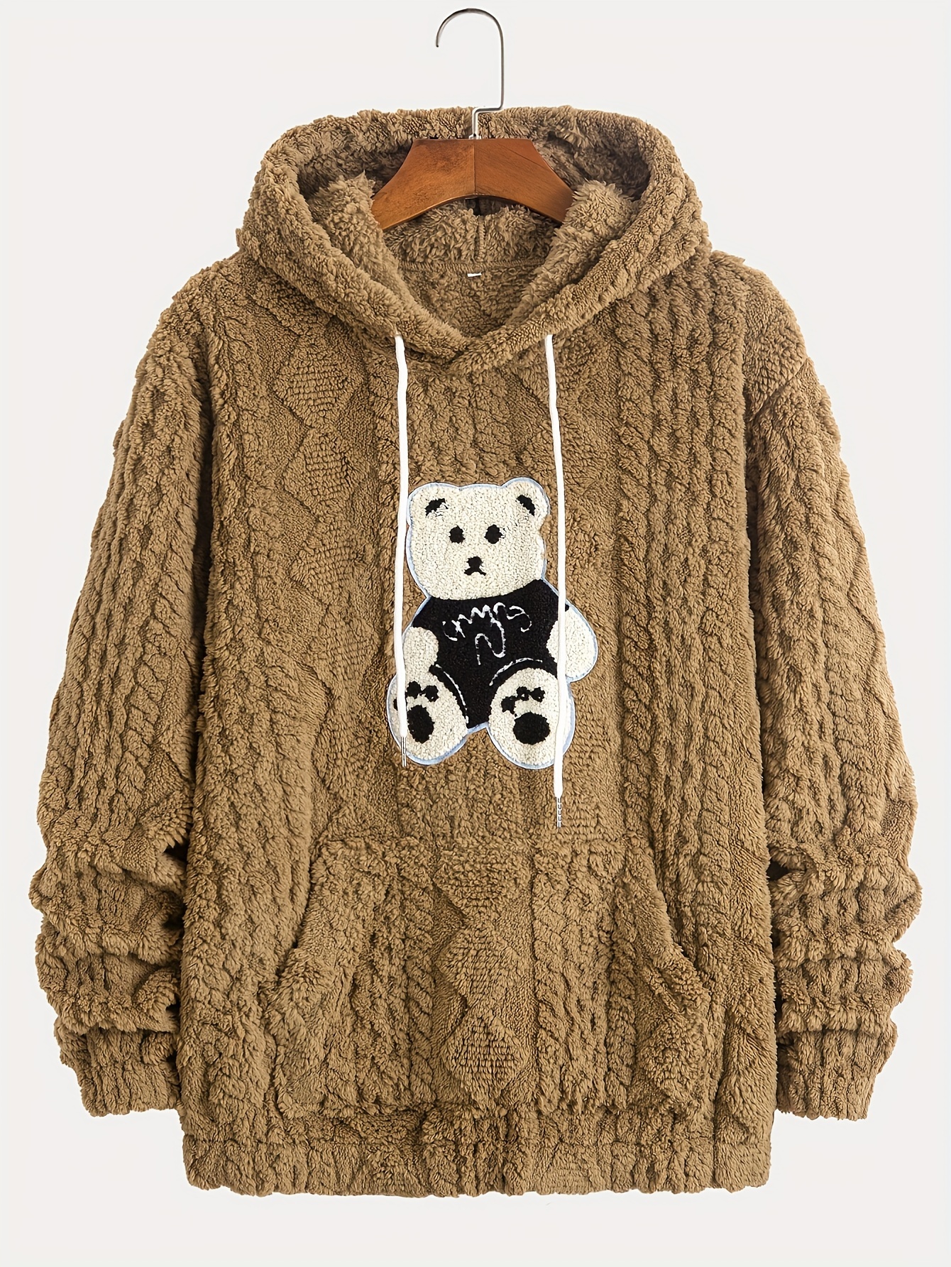Fleece Hoodies Teddy Bear Cropped Hoodie Bear Hoodie With Ears