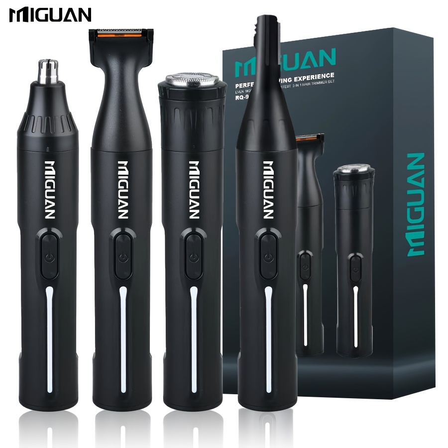 4-in-1/ Professional Grooming Kit, Usb Rechargeable Nose & Ear Hair Trimmer, Beard And Eyebrow Razor, Body Hair Shaver, Men's Personal Care Tools - The Best Father's Day Gift For Men