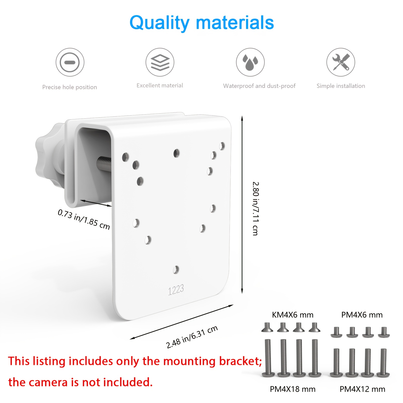 Image of Water Tank Bracket, For Tapo Outdoor Pan/tilt Wi-fi Security Camera(c530ws C520ws/c510w//c501w/tc40gw/c51a/c52a), Sehmua Rbx-s73 Solar Security Camera