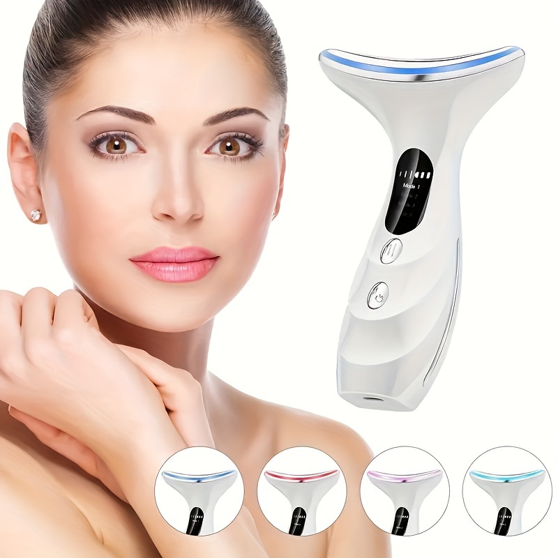 

Face And Neck Beauty Device, Facial And Neck Massager, 4 Modes, Gifts For Women, Mother's Day Gift
