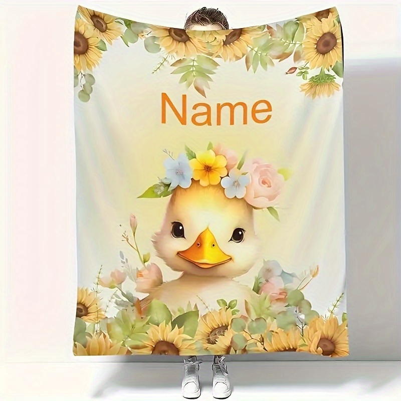 

Customizable Soft Flannel Throw Blanket With Cute & - Valentine's Day, Birthdays, And Comfort - Ideal For Sofa, Office, Outdoor Camping