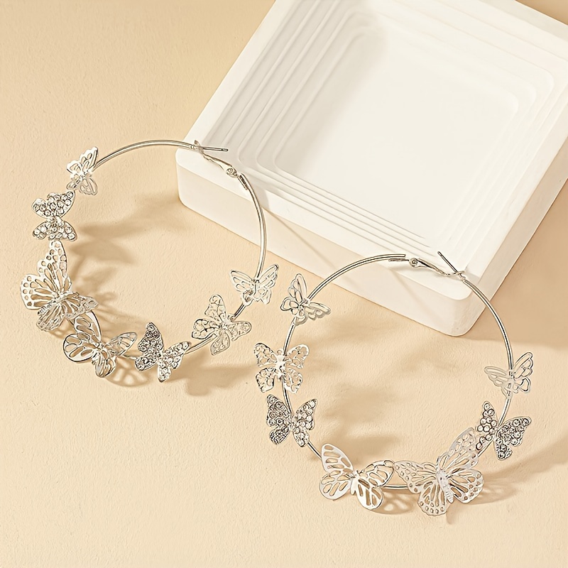 Women's Unique Full Circle Butterfly Earrings — Fashion Statement