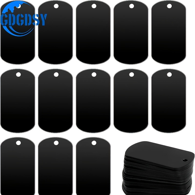 25  stamping blanks black metal tags for stamping engraving blanks aluminum stamping blanks keychain blank dog tag blank signs for engraving 0