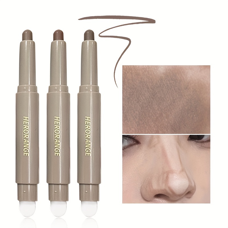 

Single Color Contour Pen And Nose Shadow Dual-purpose Natural Three-dimensional Makeup Stick Not Easy To Remove Contain Plant Squalane